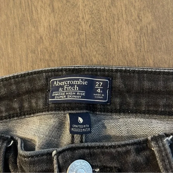 Abercrombie & Fitch Simone High Rise Super Skinny black jeans - 27 - Picture 7 of 8